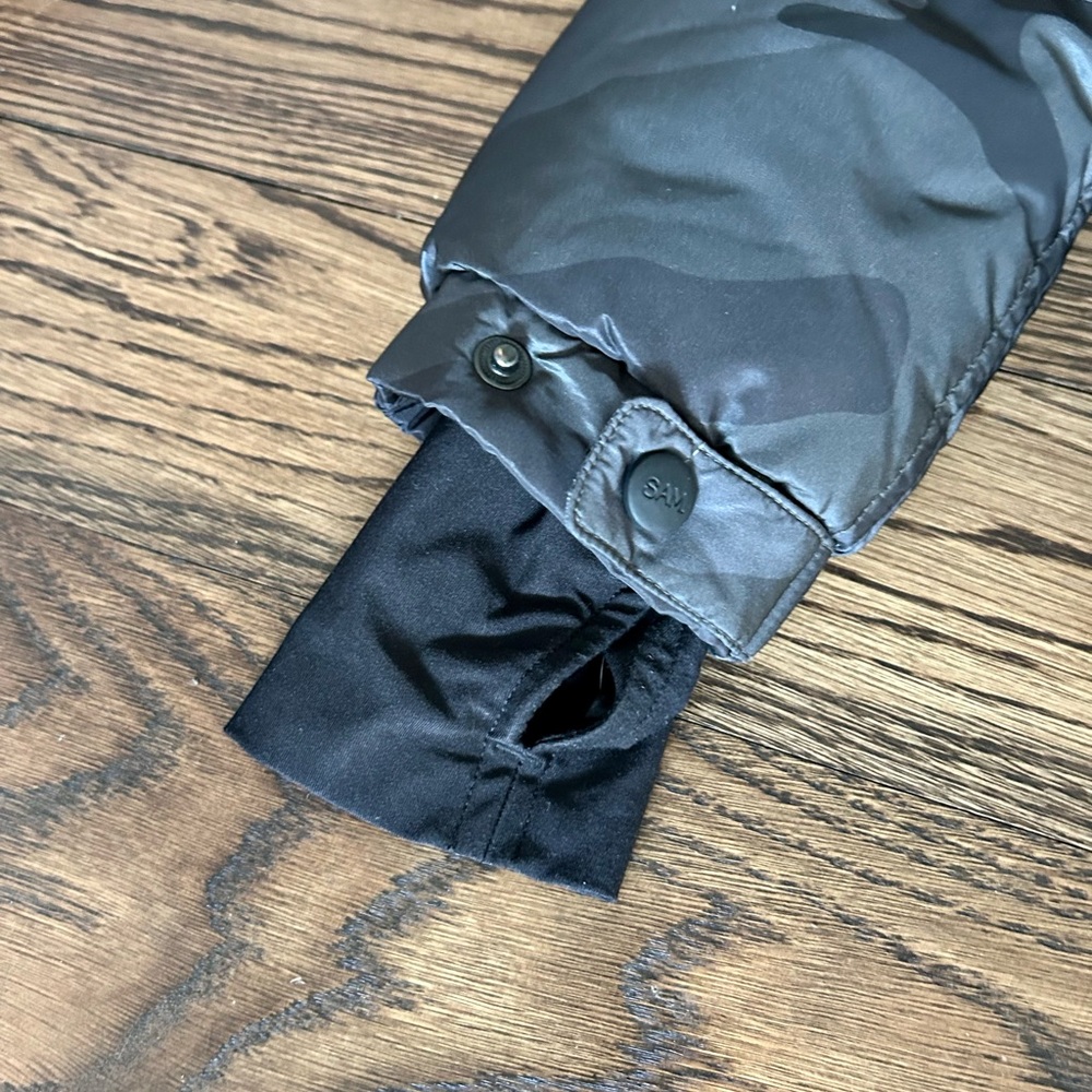 SAM Freestyle Fitted Black Camouflage Down Jacket - Picture 5 of 15